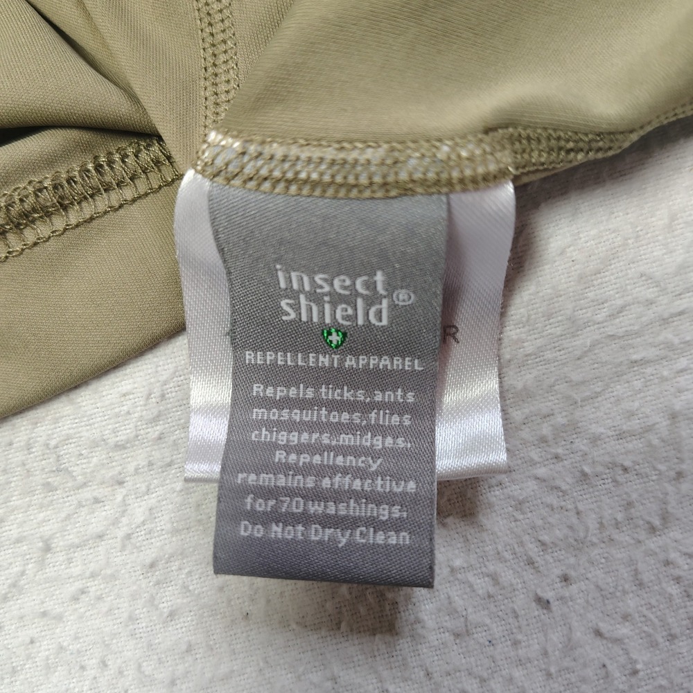 Simms SolarFlex Hoody Mens Small Tan Vail Camo Bug Stopper Insect Shield - Picture 13 of 15